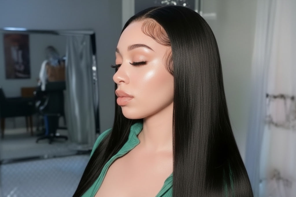 Brazilian Straight Human Hair Lace Front Wig 13×6 – Glueless Natural Hairline Wig - ElevateHealthTech
