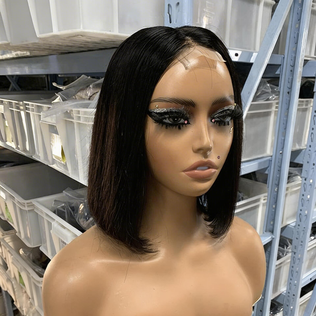 Multi-Tone Classic Bob Real Human Hair Lace Front Wig 13×4 - ElevateHealthTech