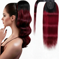 Burgundy premium ponytail(T1B99J)(75g-100g) - ElevateHealthTech