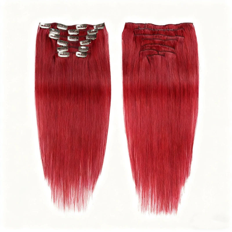 Scarlet Red /  Classic Clip-Ins (100g-120g)(#bug) - ElevateHealthTech