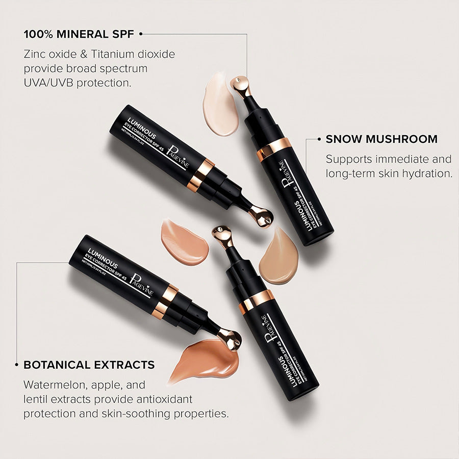 Luminous Eye Corrector SPF 45 – Tinted Under-Eye concealer for Dark Circles & Protection - ElevateHealthTech