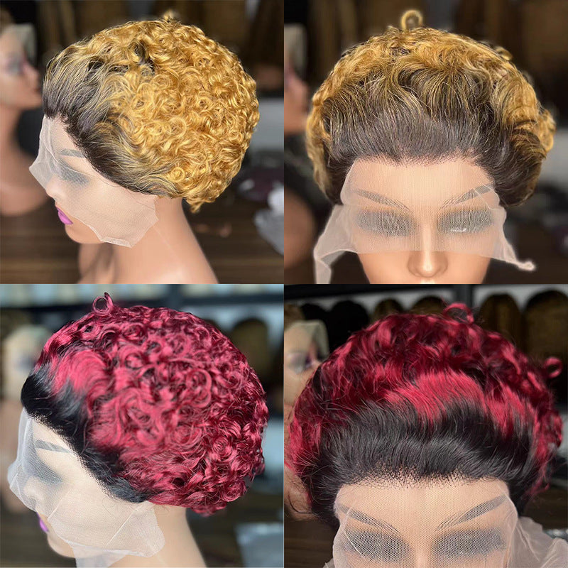 Lace wig short hair - ElevateHealthTech