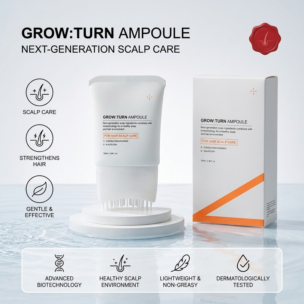 Hair Growth Serum with Massage Brush Head – Scalp Nourishing & Follicle Care Treatment (100ml) - ElevateHealthTech