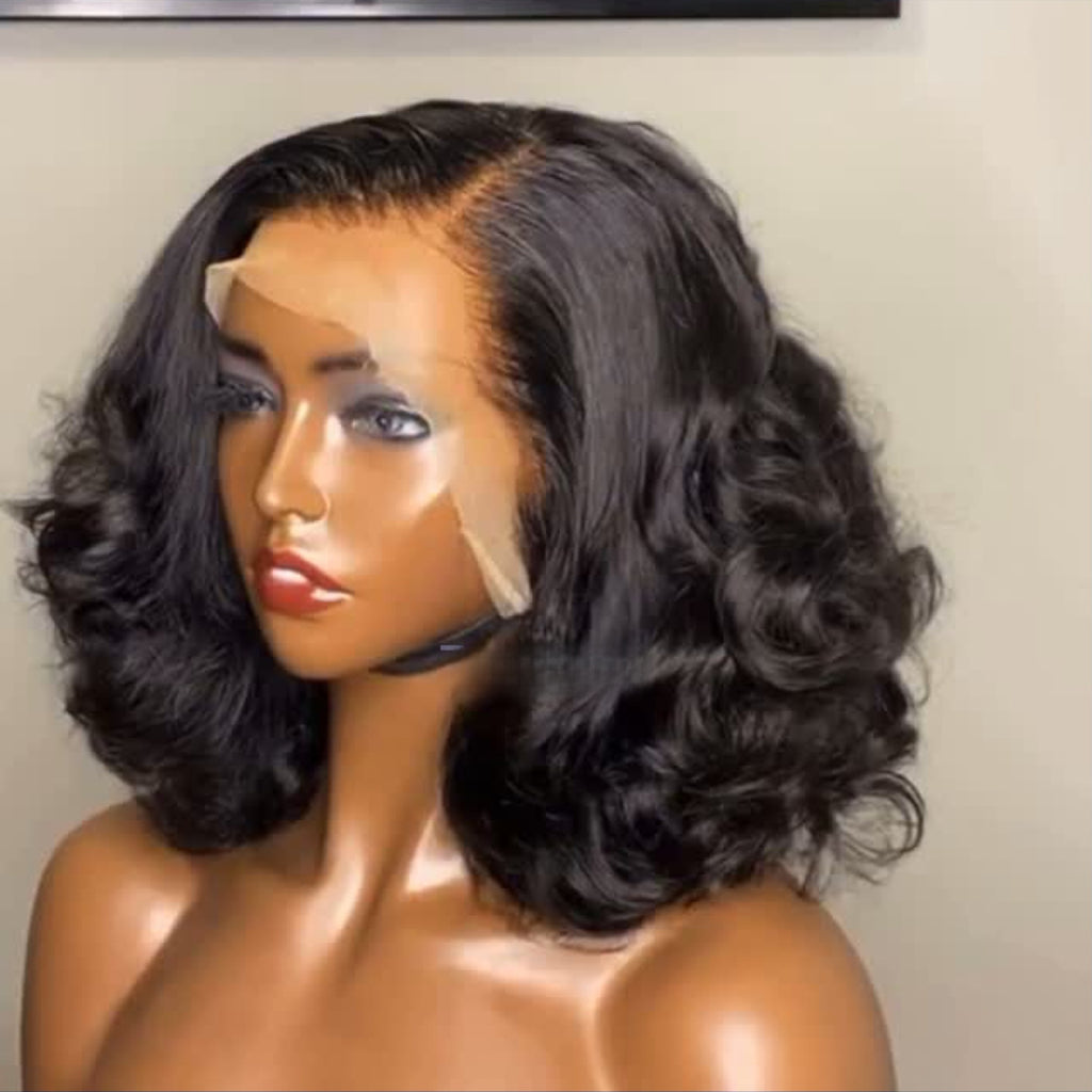 Front Lace Human Hair Wigs Curly - ElevateHealthTech