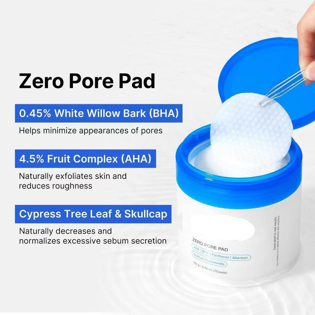 Zero Pore Pads – AHA + BHA Exfoliating Toner Pads for Smooth Skin - ElevateHealthTech
