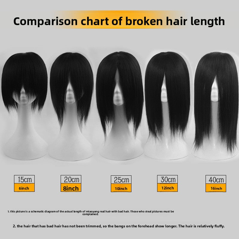 Real Hair Full Hand-Woven Double Needle Head Cover - ElevateHealthTech