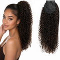 Dark Brown Premium Afro Curly Drawstring Ponytail (2#) - ElevateHealthTech