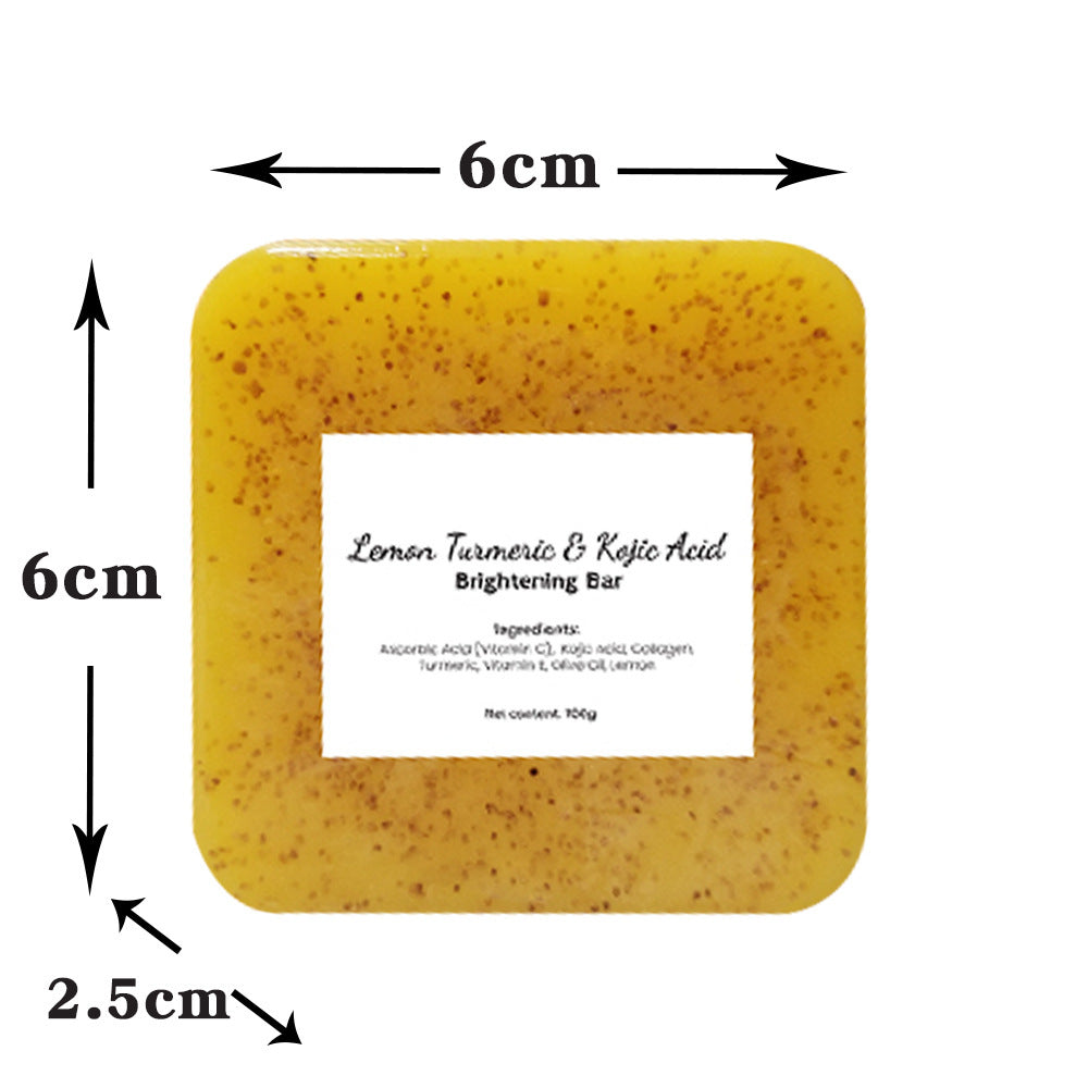 Lemon Turmeric Kojic Acid Soap – Brightening Face & Body Bar | Natural Skincare - ElevateHealthTech