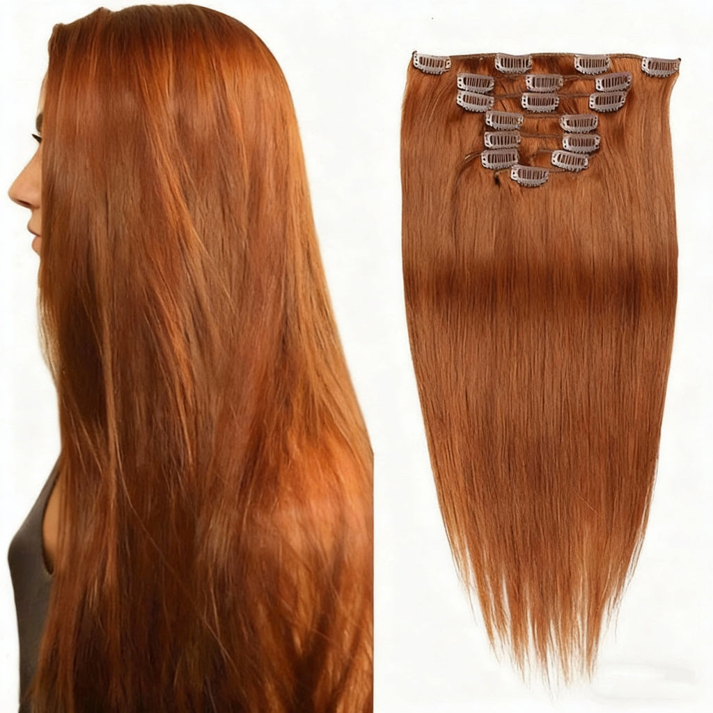 Light Ginger /  Classic Clip-Ins (100g-120g)(#30) - ElevateHealthTech
