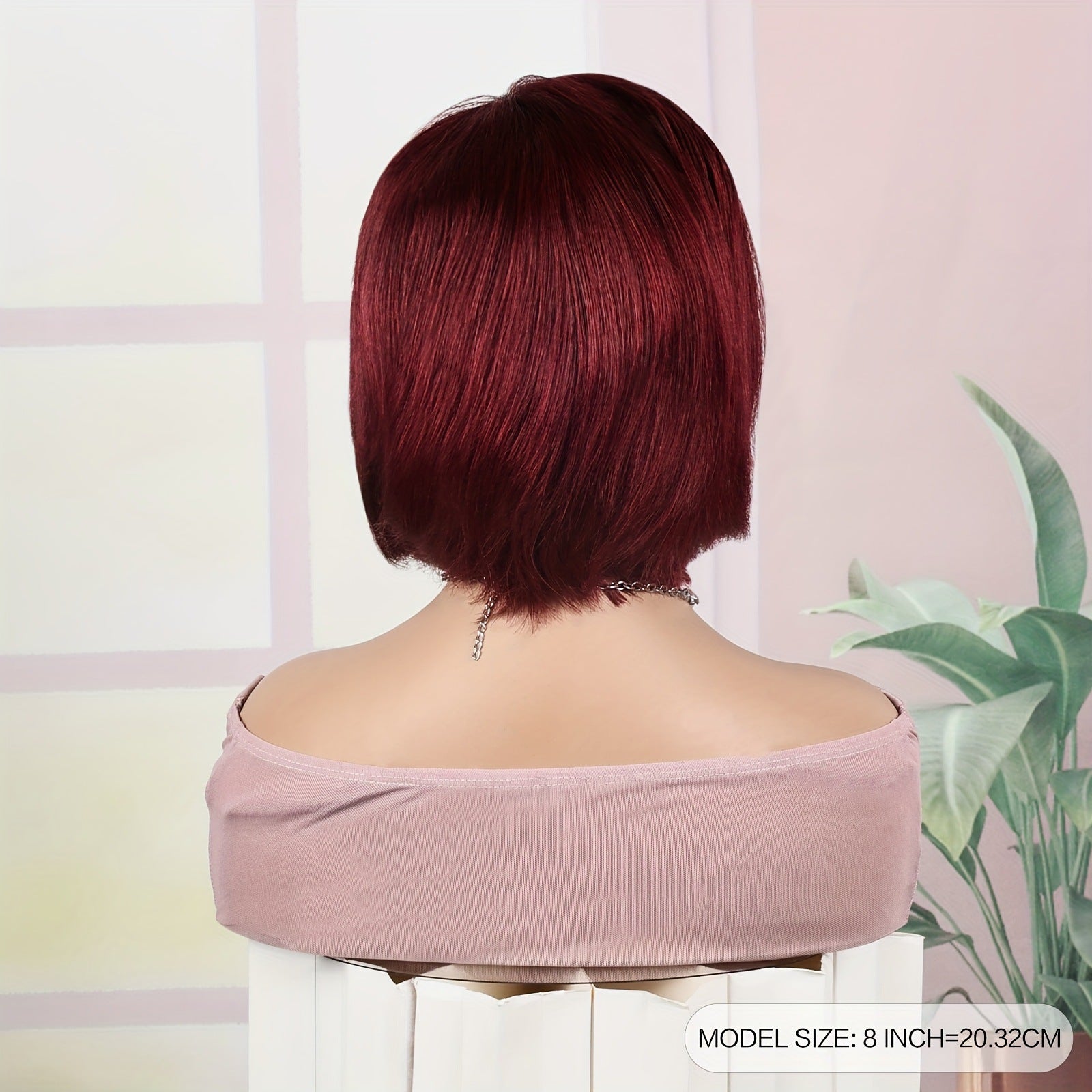 Deep Red Short Bob Premium HD Lace Front Wigs Human Hair 13×4 - ElevateHealthTech