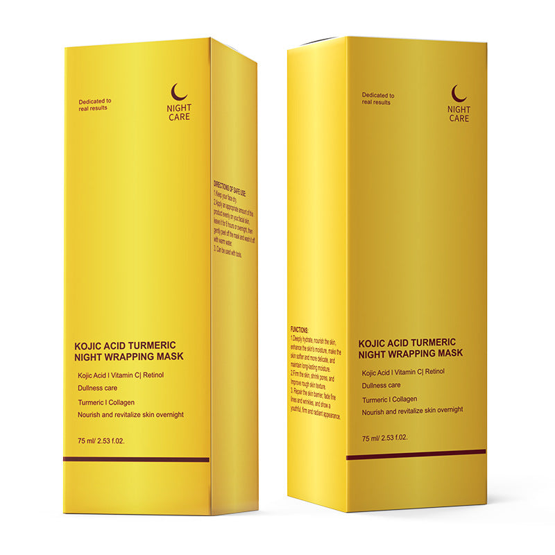 Kojic Acid Turmeric Overnight Peel Off Mask – Korean Skincare for Clearer, Radiant Skin - ElevateHealthTech