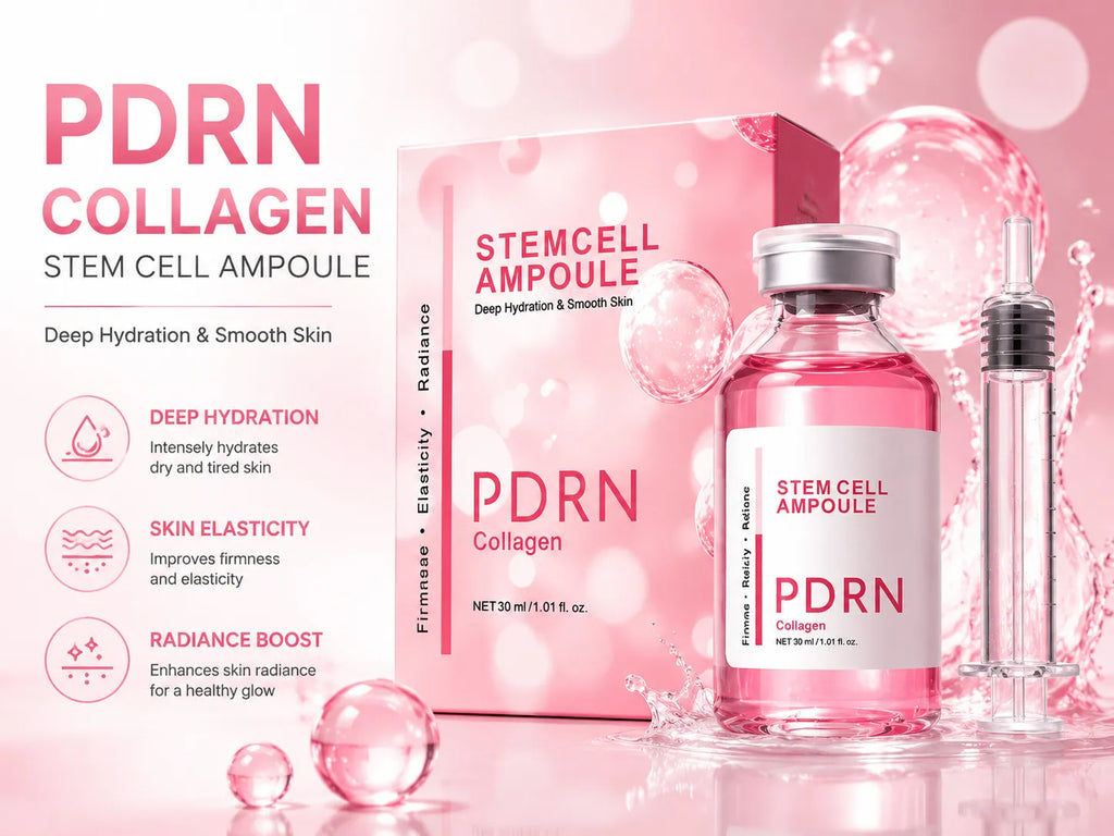 PDRN Collagen Ampoule Essence – Hydrating & Firming Stem Cell Skin Serum (30ml) - ElevateHealthTech