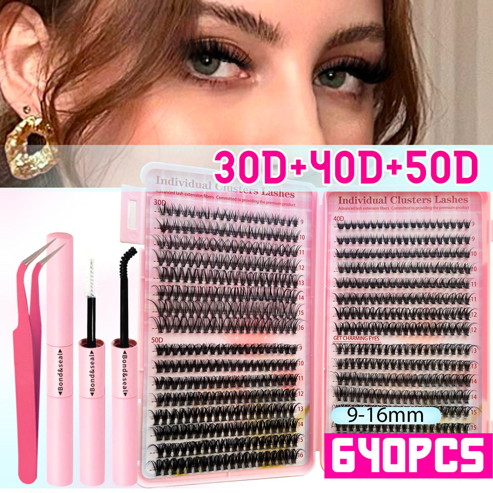 DIY Fluffy Cluster Lash Extension Kit – 40 Row Volume Lash Tray - ElevateHealthTech