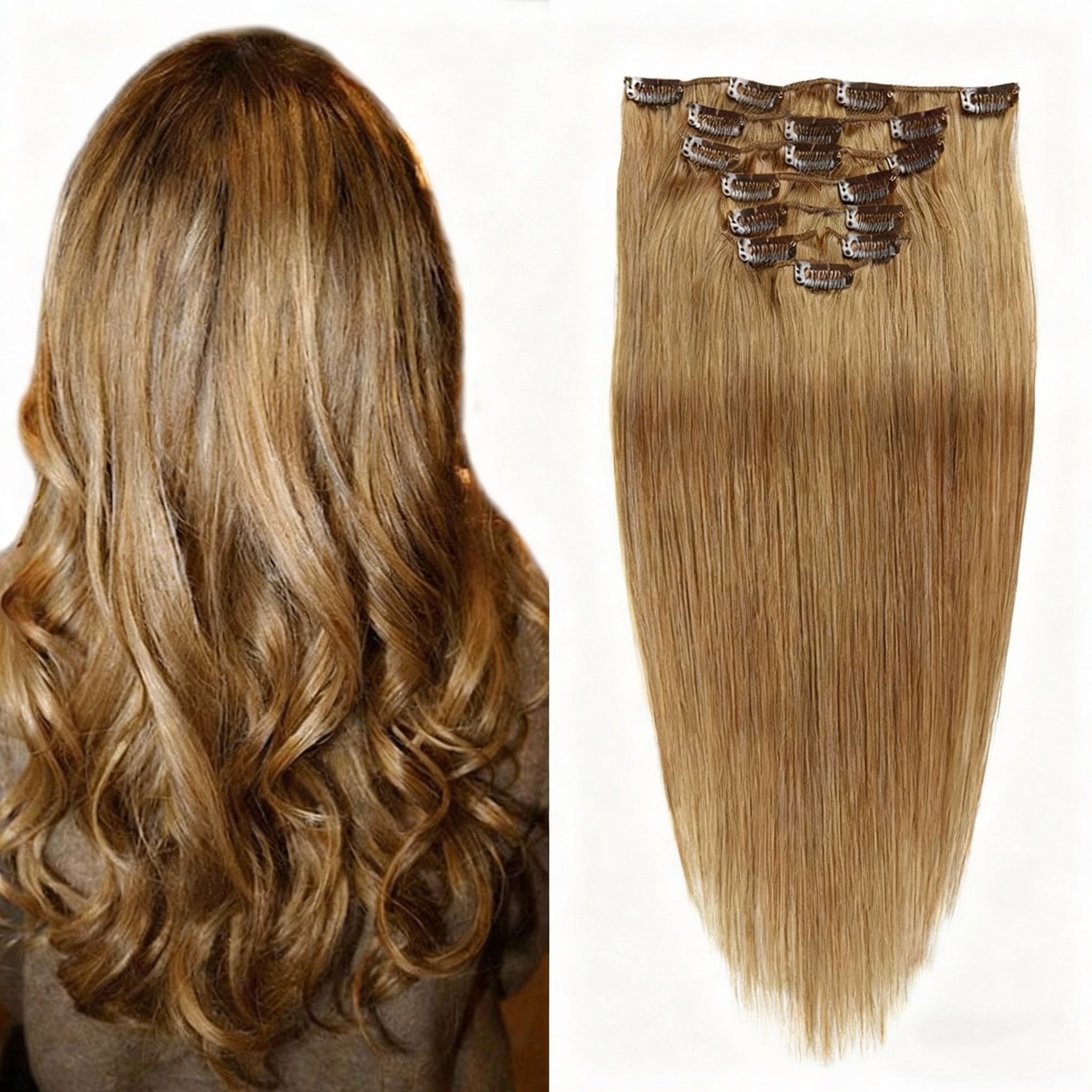 Sugar Brown / Classic Clip-Ins(100g-120g)(#10) - ElevateHealthTech