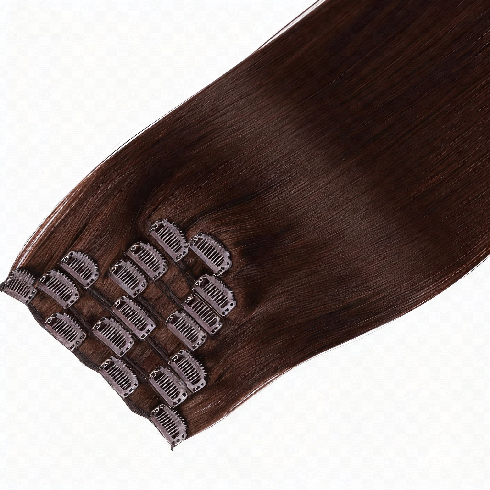 Dark Brown / Classic Clip-Ins(100g-120g) (#2) - ElevateHealthTech