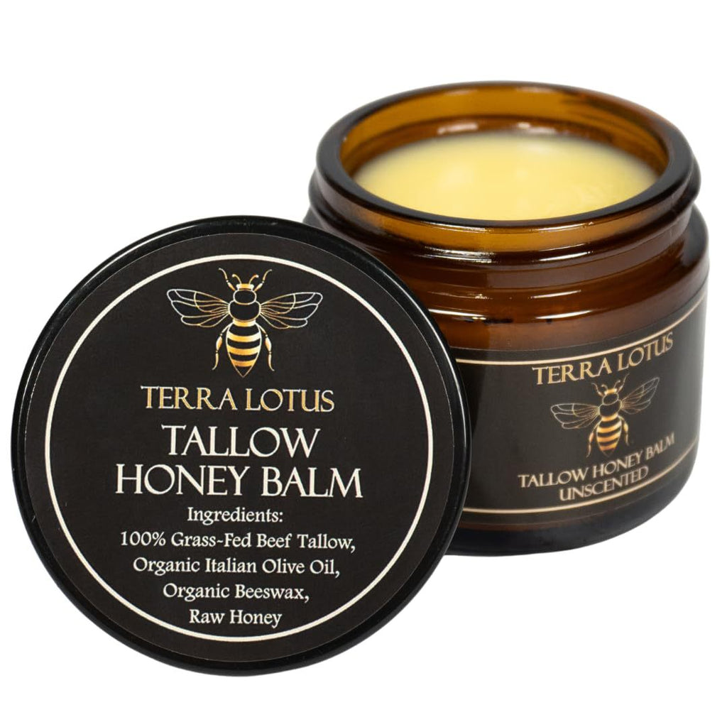 Honey Tallow Balm – Organic Beef Tallow & Raw Honey Moisturizer for Dry Skin - ElevateHealthTech