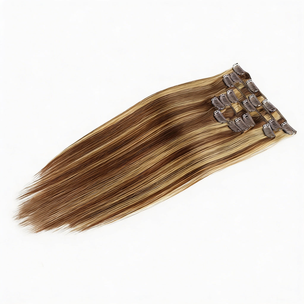 Honey Bronde Highlights  / Classic Clip-Ins (100g-120g)(#4/27) - ElevateHealthTech