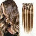 Caramel Blonde Highlights / Classic Clip-Ins (100g-120g)(#4/613) - ElevateHealthTech
