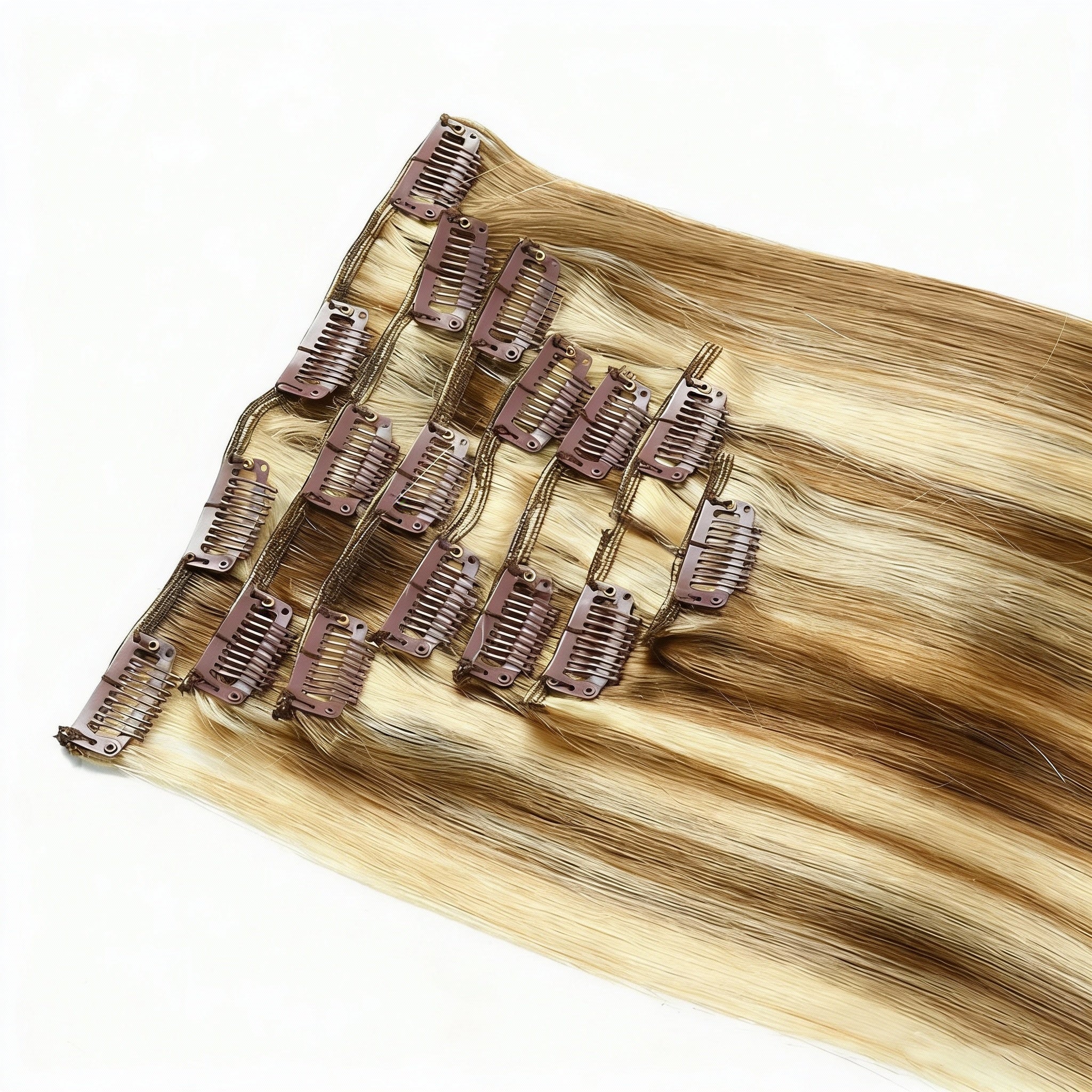 Golden Blonde Highlights / Classic Clip-Ins (100g-120g)(#8/613) - ElevateHealthTech