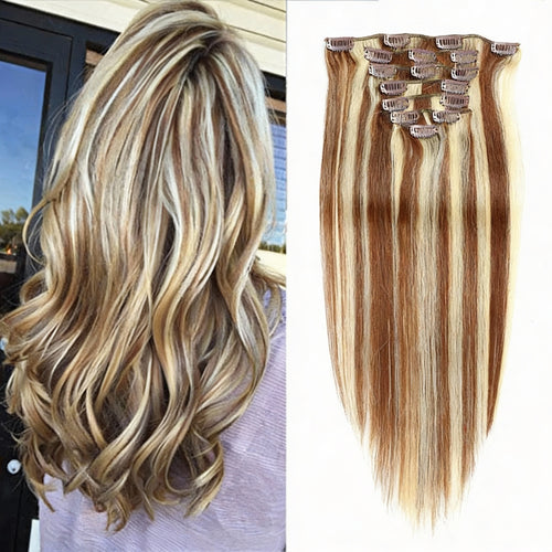 Bleach Blonde Highlights / Classic Clip-Ins (100g-120g)(#6/613) - ElevateHealthTech