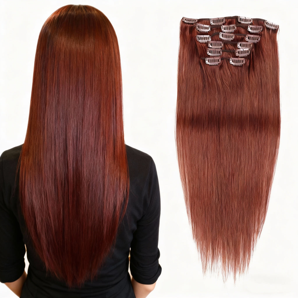 Terracotta Copper /  Classic Clip-Ins (120g-150g)(#33) - ElevateHealthTech