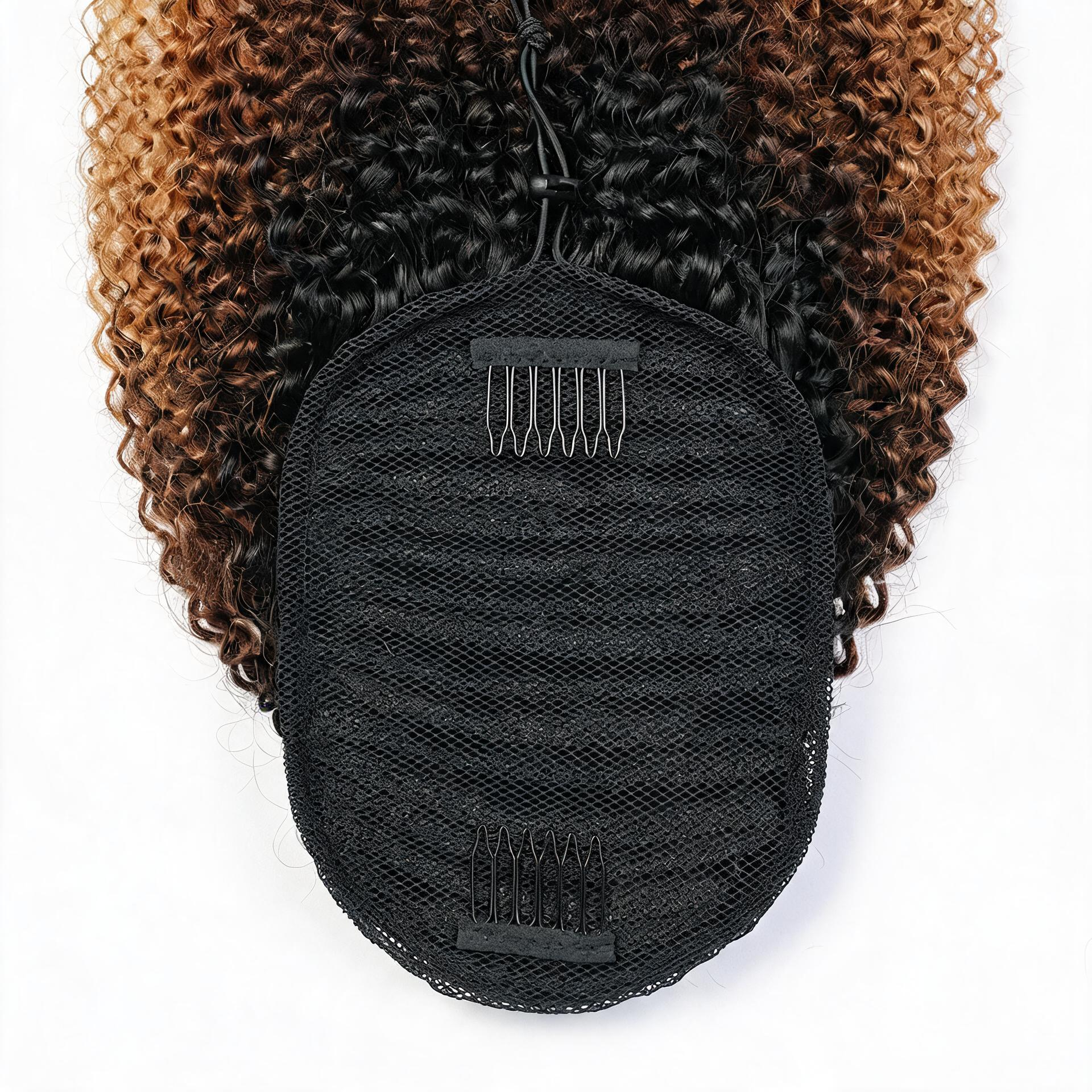 Ombre Premium Afro Curly Drawstring Ponytail (T1B 4 27) - ElevateHealthTech