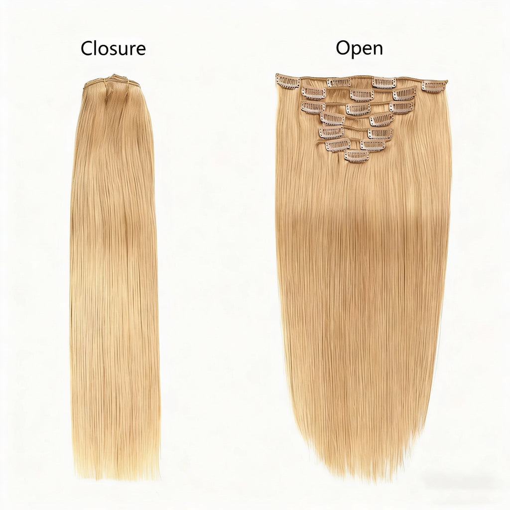 Honey Copper Blonde /  Classic Clip-Ins (100g-120g)(#16) - ElevateHealthTech