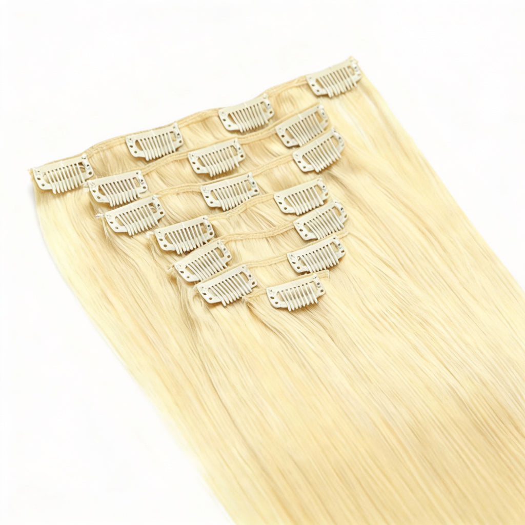 Light Blonde / Classic Clip-Ins (100g-120g)(#613) - ElevateHealthTech