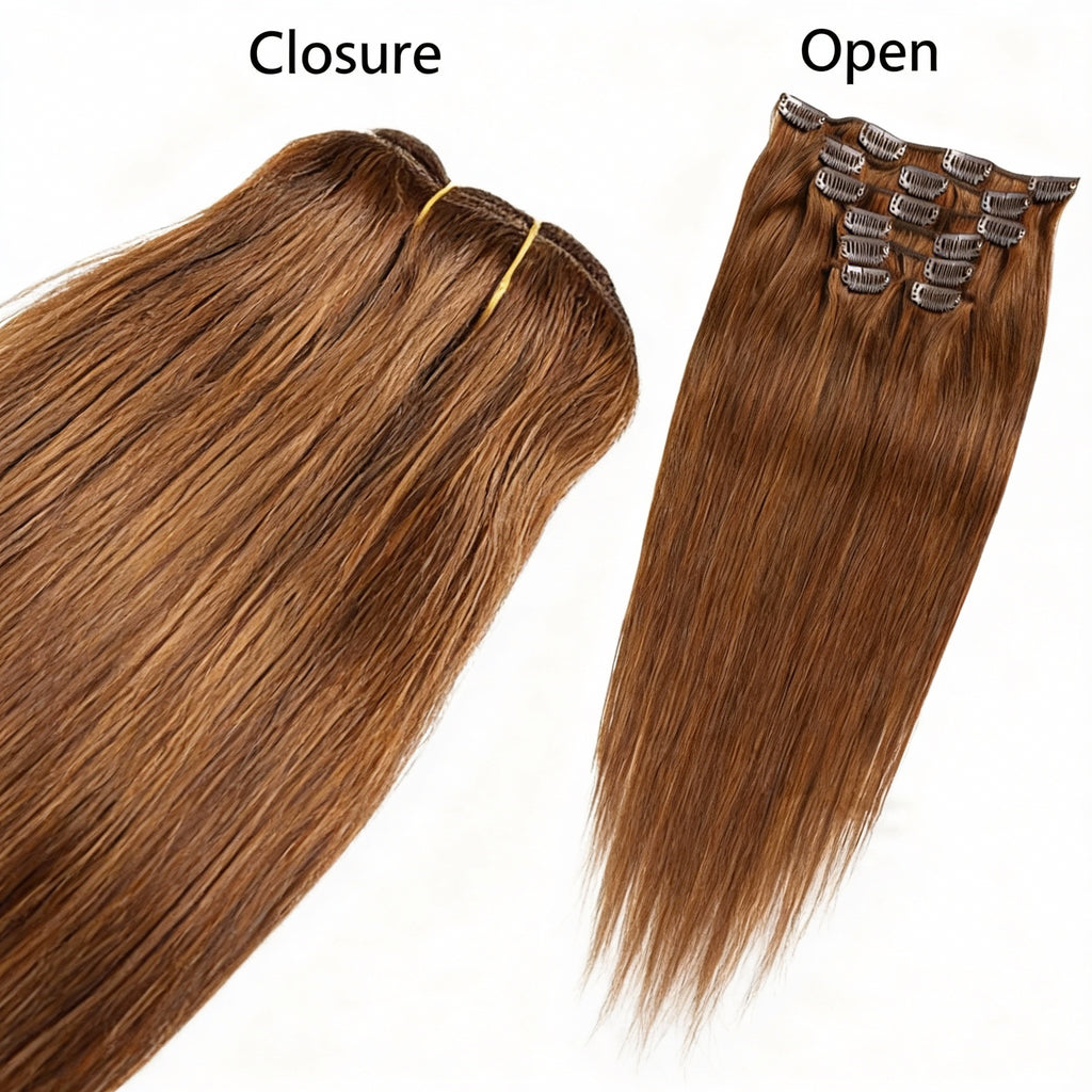 Chocolate Brown / Classic Clip-Ins (100g-120g)( #6) - ElevateHealthTech