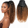 Ombre Premium Afro Curly Drawstring Ponytail (T1B 4 27) - ElevateHealthTech