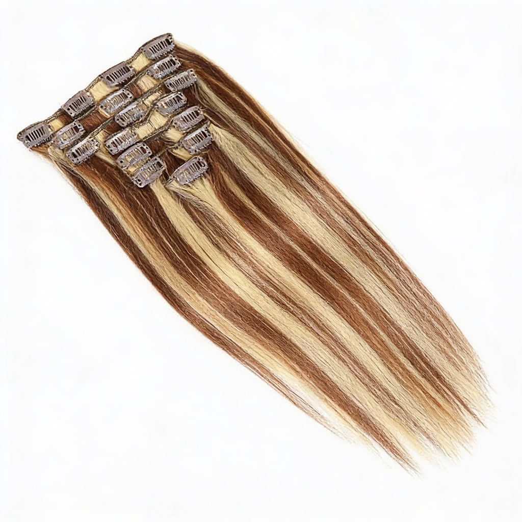 Caramel Blonde Highlights / Classic Clip-Ins (100g-120g)(#4/613) - ElevateHealthTech