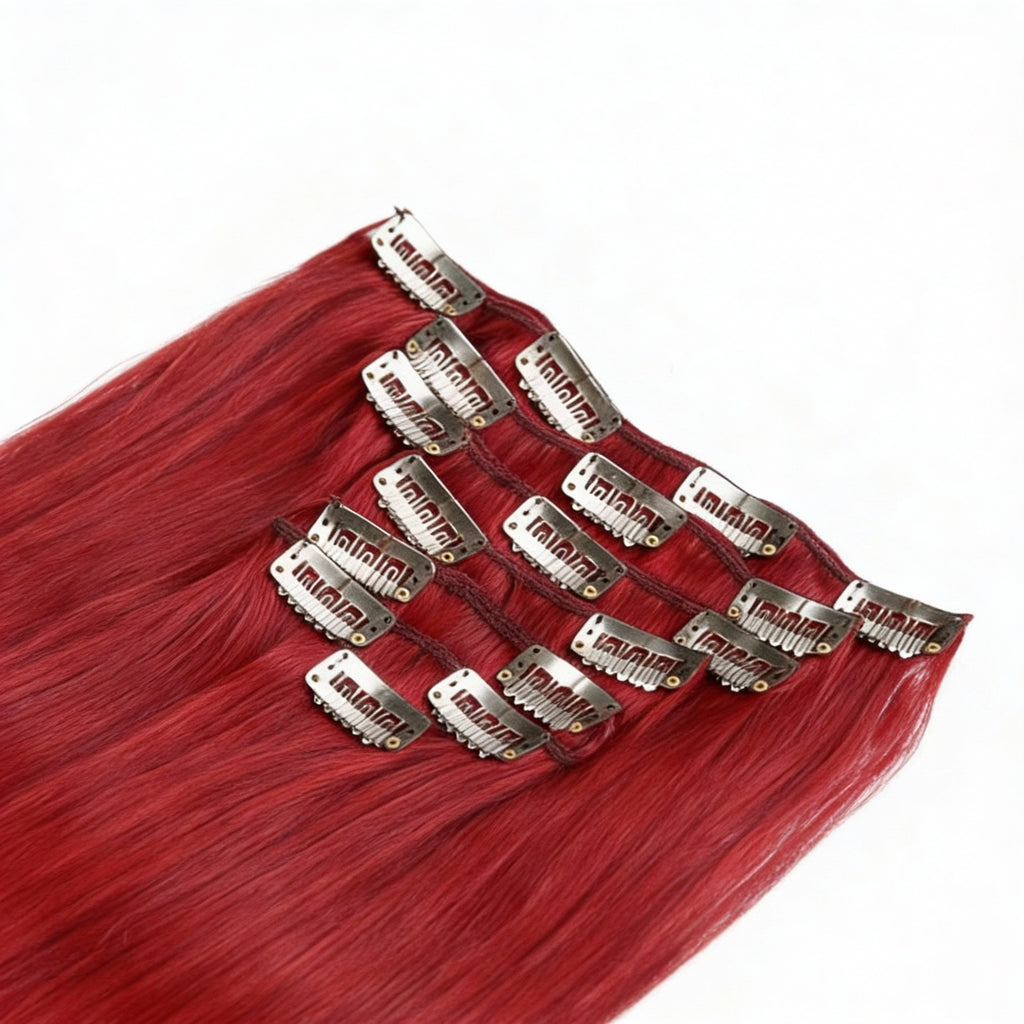 Scarlet Red /  Classic Clip-Ins (100g-120g)(#bug) - ElevateHealthTech