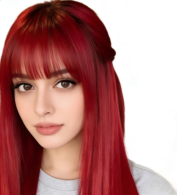 ElevateHairWorld - Scarlet Red Classic Clip-In Hair Extensions (100g-130g)