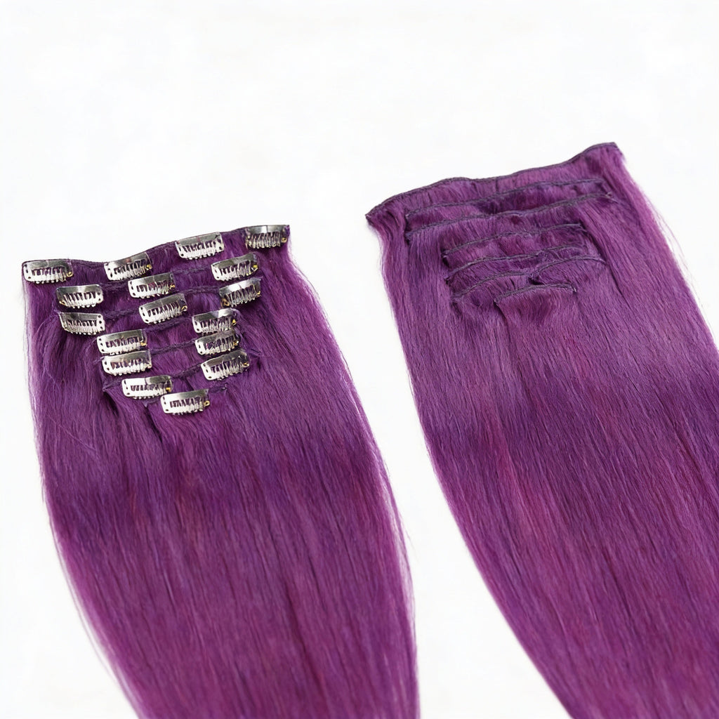 Lila Premium Classic Clip-In Hair Extensions(100g-120g)(#Lila) - ElevateHealthTech